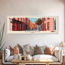 Load image into Gallery viewer, Drogheda, Ireland Panoramic Canvas Print, Drogheda, Ireland Painting, Ireland Art, Drogheda Travel Poster, Travel Art, Living Room Painting