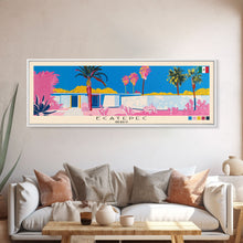Load image into Gallery viewer, Ecatepec, Mexico Panoramic Canvas Print, Ecatepec, Mexico Painting, Mexico Art, Ecatepec Travel Poster, Travel Art, Guest Room Painting