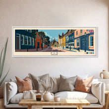 Load image into Gallery viewer, Ely, England Panoramic Canvas Print, Ely, England Painting, England Art, Ely Travel Poster, Travel Art, Living Room Painting