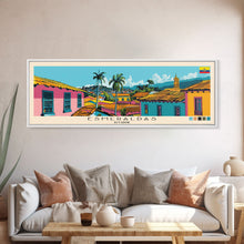Load image into Gallery viewer, Esmeraldas, Ecuador Panoramic Canvas Print, Esmeraldas, Ecuador Painting, Ecuador Art, Esmeraldas Travel Poster, Travel Art, Guest Room Painting