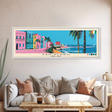 Load image into Gallery viewer, San-Pedro, Ivory Coast Panoramic Canvas Print, San-Pedro, Ivory Coast Painting, Ivory Coast Art, San-Pedro Travel Poster, Travel Art, Vacation Gift