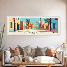 Carregar imagem no visualizador da galeria, al-Mansura, Egypt Panoramic Canvas Print, al-Mansura, Egypt Painting, Egypt Art, al-Mansura Travel Poster, Travel Art, Vacation Gift