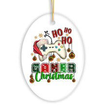 Carregar imagem no visualizador da galeria, Ho Ho Ho Gamer Christmas Ornament, Video Game Lover Holiday Gift