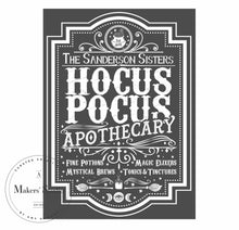 Load image into Gallery viewer, Hocus Pocus Apothecary - Mesh Stencil 12x18