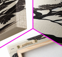 Load image into Gallery viewer, Black and White Bonsai Tree, Framed Canvas Print, Ready To Hang Framed Wall Art, Living Room Wall Hanging