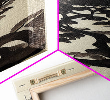 Load image into Gallery viewer, Black and White Japanese Maple Tree, Framed Canvas Print, Ready To Hang Framed Wall Art, Living Room Wall Hanging