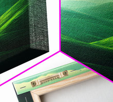 Load image into Gallery viewer, Emerald Green Landscape, Rolling Hills of Ireland, Framed Canvas Print, Ready To Hang Framed Wall Art, Living Room Wall Hanging