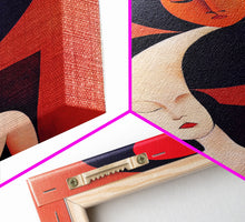 Carregar imagem no visualizador da galeria, Dreaming Of You Cubism Woman Faces Abstract Fine Art Print, Wall Art Print, Wall Poster