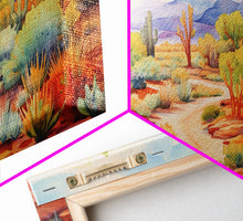 Carregar imagem no visualizador da galeria, Southwestern Desert Landscape 3 Piece Canvas Prints, Painting, Minimalist Art, Decor, Wall Decor, Wallpaper, Midcentury Modern Western Decor