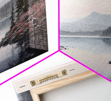 Load image into Gallery viewer, Beautiful Pacific Northwest Landscape, 3 Piece Framed Canvas Print Set, Washington Seattle Landscape Painting, PNW Decor, Oregon Art