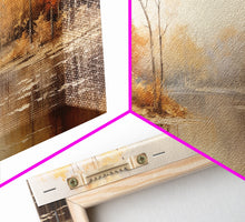 Carregar imagem no visualizador da galeria, Fall Centerpiece Landscape Painting Canvas Print, Autumn Decor, Fall Centerpiece, Fall Home Decor, Fall Wall Decor, Fall Home Decor