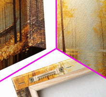 Carregar imagem no visualizador da galeria, Fall Centerpiece Landscape Painting Canvas Print, Autumn Landscape Decor, Fall Centerpiece Fall Home Decor, Fall Wall Decor, Fall Home Decor