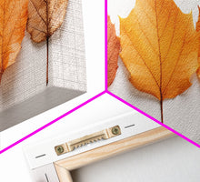 Carregar imagem no visualizador da galeria, Autumn Leaves Photography Study, Framed Canvas Print, Fall Decor, Autumn Decor, Fall Centerpiece, Seasonal Art, Fall Centerpiece, Fall Art