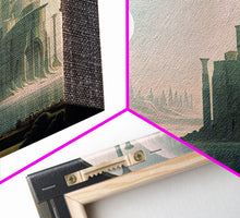 Load image into Gallery viewer, Two Moon Alien World, Dune Inspired Art, Framed Canvas Print, Scifi Art