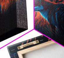 Carregar imagem no visualizador da galeria, Cute animal prints, fox hunting in the tall grass, framed canvas print