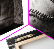 Cargar imagen en el visor de la galería, Framed Baseball Print, Black and White Baseball Picture, Sports Wall Decor, Boys Room Wall Decor, Baseball Player Gift, Baseball Nursery Art