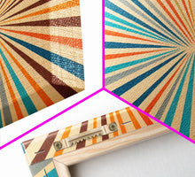 Carregar imagem no visualizador da galeria, Mid Century Modern Art - Panoramic Canvas Print - Retro Loft Art - Large Wall Art Painting - Geometric Abstract Art - MCM Art