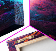 Carregar imagem no visualizador da galeria, Cute Retro Wave Koala Bear, framed canvas print, Animals of Australia