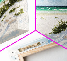 Carregar imagem no visualizador da galeria, framed ocean art canvas, beach wall art, framed wall art, living room wall decor, abstract landscape art, framed canvas print
