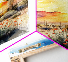 Load image into Gallery viewer, Arizona Desert canvas wall art Cactus print Farmhouse wall decor Nature wall art Wilderness Southwestern Wall Art Cactus canvas