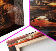 Load image into Gallery viewer, Country Lane Sunset Canvas Print, Country Roads, Dirt Road Art, Primitive Decor