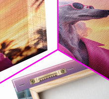 Carregar imagem no visualizador da galeria, Afghan Hound Wall Print, Dog Wall Art, Dog Sunglasses, Dog In Pink Suit, Funny Art, Framed Wall Art, Framed Canvas, Wall Print, Wall Canvas
