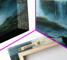 Carregar imagem no visualizador da galeria, Fantasy Waterfall Oil Painting Canvas Print, Framed Canvas Art, Living Room Wall Decoration