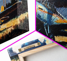 Carregar imagem no visualizador da galeria, Aeroplane Art, Antique Airplane Painting Canvas Print, Framed Canvas Art, Above Sofa Art, Gift for RC Plane Pilot, Airplane Art