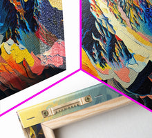 Carregar imagem no visualizador da galeria, Abi Gamin, Wall Art, Original Mountain Painting Print, Travel Poster, Mountain Landscape Wall Decor, Mountains of India