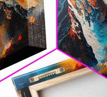 Load image into Gallery viewer, Annapurna II, Wall Art, Original Mountain Painting Print, Travel Poster, Mountain Landscape Wall Decor, Abstract Mountain Art