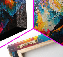 Cargar imagen en el visor de la galería, Churen Himal, Travel Poster Wall Art, Framed Canvas Print, Mountain Art, Mountain Landscape Painting