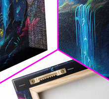 Load image into Gallery viewer, Enchanted Forest Painting, Fantasy Art, Fairy House, Fantasy, Woodland Decor, Woods, Forest, Fairy Forest