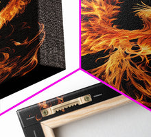 Carregar imagem no visualizador da galeria, Canvas Print Of "The Phoenix" - Rebirth Art - Framed Canvas Art - Framed Wall Art - Incredibly Beautiful Phoenix Decor