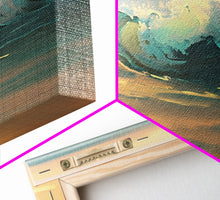 Load image into Gallery viewer, Panoramic Ocean Beach canvas prints Sea landscape Nautical photo Coastal canvas print Sea wave canvas Extra large wall art Ready to hang