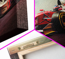 Carregar imagem no visualizador da galeria, Formula 1 wall art print Motivation office wall decor Formula one car poster Modern living room home decor F1 Large framed canvas gifts