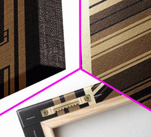 Carregar imagem no visualizador da galeria, Art Deco Wall art, Framed Canvas Print, Art Deco, Gold art, Framed painting, Geometric art, Beautiful art, Lines art, Guest room art