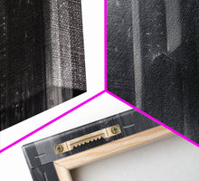 Carregar imagem no visualizador da galeria, Abstract Buildings Canvas Print, Urban Art, City Art, Cityscape, Skyline, Monochromatic, Wall Decor, Panoramic, Wall Art, Canvas Print