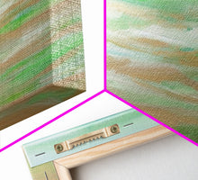 Carregar imagem no visualizador da galeria, Abstract Green Ocean Wall Art Canvas Print, Minimalist Ocean Art, Seascape Wall Decor, Wall Art, Panoramic, Wall Art, Canvas Print