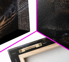 Carregar imagem no visualizador da galeria, A Look Into Darkness, Beautiful Black Panther Portrait, Cat Photography, Framed Canvas Print, Framed Art, Halloween Witch Cat Art