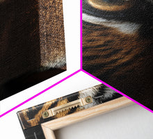 Carregar imagem no visualizador da galeria, Eye Of Tiger, Tiger Portrait, Big Cat Art, Framed Canvas Print, Tiger Photography, Wildlife Photo, Wood Frame Art