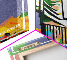 Load image into Gallery viewer, Brazil Travel Poster, Christ The Redeemer, Rio de Janeiro Wall Art, Travel Wall Print, Travel Poster, Travel Wall Art, Canvas Wall Print