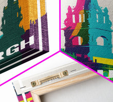 Load image into Gallery viewer, Edinburgh Travel Poster, Europe Wall Art, Scotland Art Print, Travel Wall Print, Travel Poster, Travel Wall Art, Canvas Wall Print