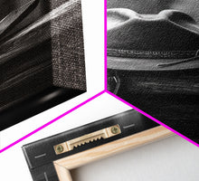 Load image into Gallery viewer, Cowboy Hat Print, Western Wall Art, Black And White, Minimalist Art, Wall Decor, Canvas Art, Wall Art, Framed Canvas Wall Decor