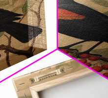 Load image into Gallery viewer, Black And Orange Bird Wall Art, Oriole Wall Decor, Animal Wall Art, Minimalist Print, Wall Decor, Canvas Print, Wall Art, Framed Canvas