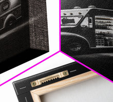 Carregar imagem no visualizador da galeria, Food Truck Wall Art, Truck Wall Decor, Food Art, Black And White Art, Minimalist Print, Wall Decor, Canvas Print, Wall Art, Framed Canvas