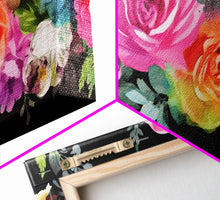 Carregar imagem no visualizador da galeria, Abstract Flower Wall Decor, Floral Wall Art, Nature Wall Decor, Panoramic Wall Decor, Canvas Print, Wall Art, Framed Canvas Art