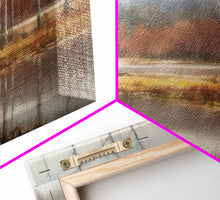 Carregar imagem no visualizador da galeria, Autumn Landscape Wall Decor, Creek Wall Art, Nature Painting Wall Decor, Panoramic Wall Decor, Canvas Print, Wall Art, Framed Canvas Art