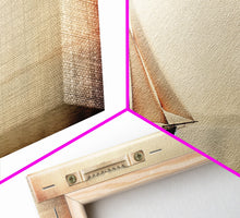 Carregar imagem no visualizador da galeria, Foggy Ocean Wall Art, Ship Painting Wall Decor, Abstract Wall Decor, Panoramic Wall Decor, Canvas Print, Wall Art, Framed Canvas Art