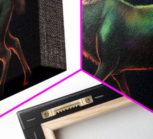 Carregar imagem no visualizador da galeria, Abstract Moose Wall Art, Animal Art Print, Nature, Minimalist Wall Art, Panoramic Wall Decor, Canvas Print, Wall Art, Framed Canvas Art