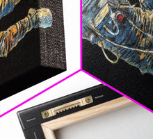 Load image into Gallery viewer, Astronaut Wall Decor, Space Suit Wall Art, Minimalist Wall Art, Panoramic Wall Decor, Canvas Print, Wall Art, Framed Canvas Art